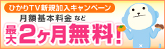 今なら月額基本料金最大2ヶ月無料